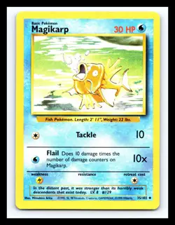 ✨ MAGIKARP | Pokemon TCG 1999 | (Base Set) Non Holo Vintage # 35/102 - Image 1