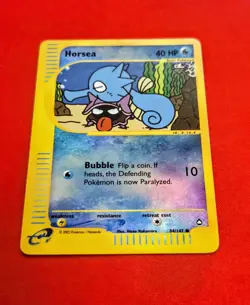 Pokemon TCG Horsea 84/147 Aquapolis Reverse Holo Rare #84 E-Reader Series - Image 2