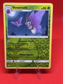 Pokemon - UNBROKEN BONDS - VENOMOTH - 11/214 - REVERSE HOLO RARE - NM/M - Image 1