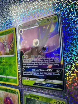Pokemon TCG: Unbroken Bonds 12/214 Venomoth GX; Reverse Holo 002/195 Venomoth - Image 3