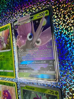 Pokemon TCG: Unbroken Bonds 12/214 Venomoth GX; Reverse Holo 002/195 Venomoth - Image 4