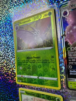 Pokemon TCG: Unbroken Bonds 12/214 Venomoth GX; Reverse Holo 002/195 Venomoth - Image 5