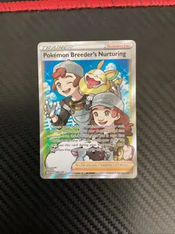 Pokemon Breeder's Nurturing 188/189 Darkness Ablaze Full Art Trainer NM - Image 1