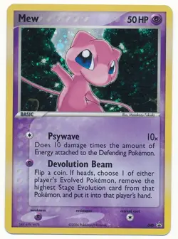 2006 POKEMON NINTENDO MEW #040 HOLO BLACK STAR PROMO LP/NM CONDITION - Image 1