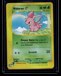 Nidoran 2003 Pokemon Aquapolis NM Reverse Holo #96 - Image 1