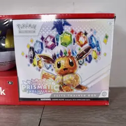 POKEMON PRISMATIC EVOLUTIONS ETB ELITE TRAINER BOX & POKEBALL SAMS CLUB BUNDLE - Image 2