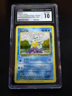 2023 Pokemon Tcg (Classic Blastoise deck)- Squirtle #001 PSA 10 - Image 1