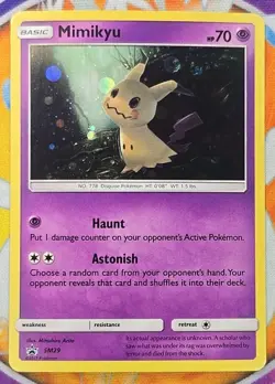 🔥Mimikyu SM29 Black Star Promo Holo Sun Moon Pokemon TCG Holo 2017 NM👍📈 - Image 1
