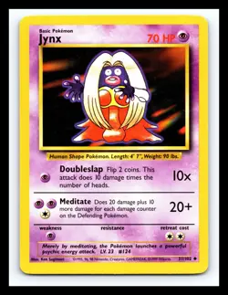 ✨ Jynx | Pokemon TCG 1999 | (Base Set) Non Holo Vintage # 31/102 - Image 1