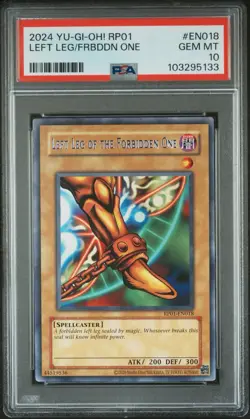 Left Leg of the Forbidden One RP01-EN018 PSA 10 LOW POP - Image 1