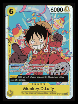 One Piece Monkey D Luffy OP07-109 SR 500 Years In The Future English NM TCG - Image 1
