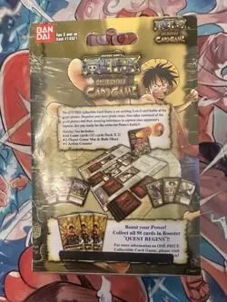 Bandai One Piece CCG Card Game New Sealed The Quest Begins Starter Deck 2005 - Image 2