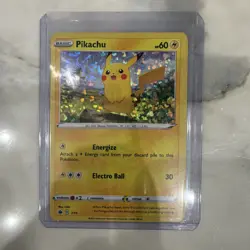 Pokemon Pikachu 007/015 McDonald's 2022 Holo Promo Card 60 HP Basic Electro Ball - Image 1