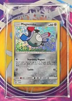 🔥POKEMON MAGNEMITE 8/12 PROMO MCDONALDS 2018 CONFETTI HOLO NM CARD👍📈 - Image 3