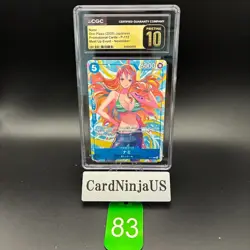 CGC 10 PRISTINE Nami P P-112 Promo Pirates Party One Piece Card Game Japanese 83 - Image 1