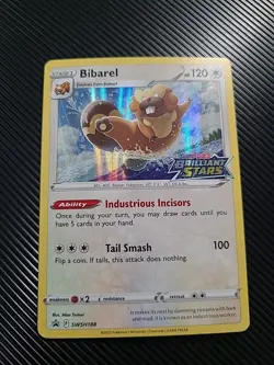 Bibarel - SWSH188 - Pokemon Sword & Shield Promo PreRelease Holo Rare Card NM - Image 1