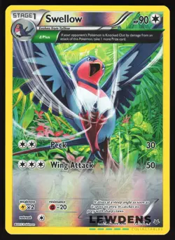 Swellow - 72/108 - Holo Rare Reverse Holo - Roaring Skies - Pokemon Card - Image 1