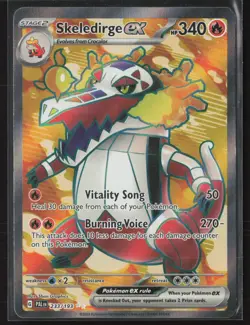 Skeledirge ex Ultra Rare SV02: Paldea Evolved 233/193 LP Pokemon Card - Image 1