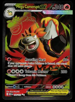 Pokemon Card - Mega Camerupt ex Mega Evolution 156/132 Ultra Rare - Image 1