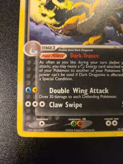 Dark Dragonite 15/109 Non-Holo Ex Team Rocket Returns Pokemon Card 2004 MP - Image 3
