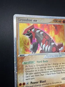 Pokemon Groudon TCG Holo Card Crystal Guardians 93/100 EX Rare - Image 4