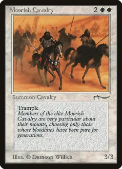Moorish Cavalry (b Light) Arabian Nights NM White Common MAGIC CARD ABUGames - Image 1