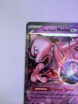 Team Rocket's Mewtwo Ex SVP205 NM - JUMBO Card - Black Star Promo - Image 2
