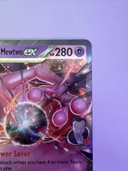 Team Rocket's Mewtwo Ex SVP205 NM - JUMBO Card - Black Star Promo - Image 3