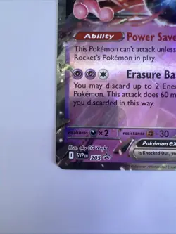 Team Rocket's Mewtwo Ex SVP205 NM - JUMBO Card - Black Star Promo - Image 4