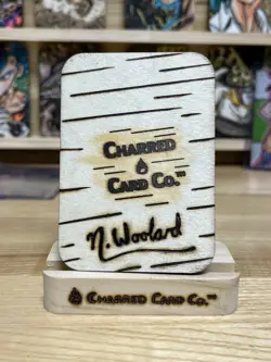 Custom Charred Super Saiyan 4 Goku Wooden Card Dragon Ball - Image 5