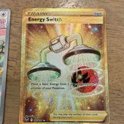 Pokemon Holo Card Lot - Energy Switch, Flareon, Chansey - Image 1