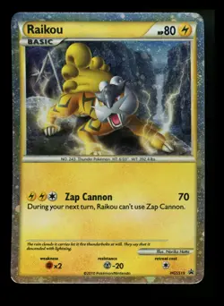 #2 Raikou HGSS19 Black Star Promo 2010 Holo Rare Pokemon Card TCG - Image 1