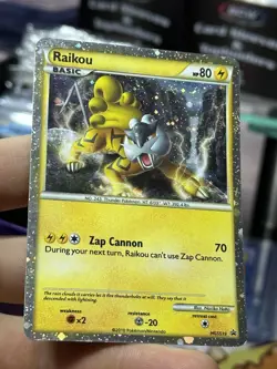 #2 Raikou HGSS19 Black Star Promo 2010 Holo Rare Pokemon Card TCG - Image 4