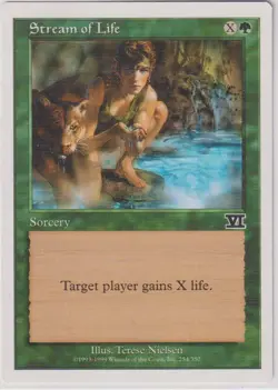 MTG Magic the Gathering Stream of Life (328/460) Fifth Edition MP - Image 1