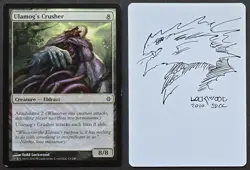 SKETCHED MtG Lockwood Magic Rise Eldrazi Artist Proof _ ULAMOG'S CRUSHER _1/50! - Image 1