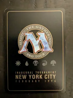 MTG Necropotence – 1996 New York Inaugural Tournament Gold Border – Vintage MTG - Image 2