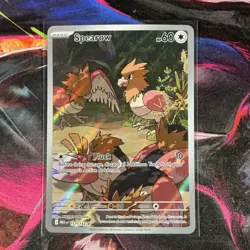 Pokemon Spearow Me01: Mega Evolution Illustration Rare Holo 151/132 Pluck 60 HP - Image 1