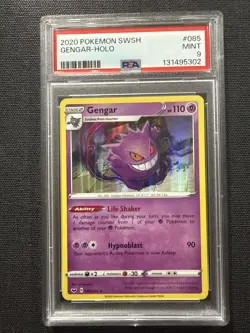 Gengar PSA 9 Holo Swsh01: Sword & Shield 085/202 Holo Rare Pokemon TCG 2020 - Image 1