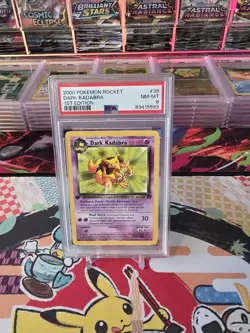 2000 POKEMON ROCKET 1ST EDITION #39 DARK KADABRA PSA 8 - Image 3