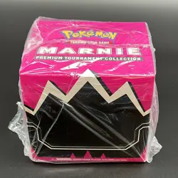 Pokemon TCG Marnie Premium Tournament Collection Box Case of 4 Factory Sealed - Image 1