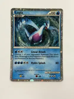 Pokemon TCG Lugia SL7 Shiny Holo Rare Call Of Legends Heavily Played Damaged - Image 1