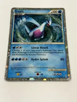 Pokemon TCG Lugia SL7 Shiny Holo Rare Call Of Legends Heavily Played Damaged - Image 4