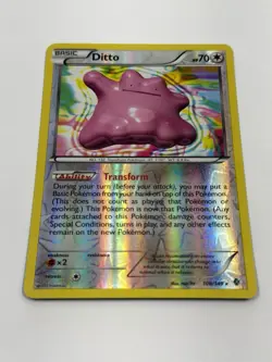 Pokemon TCG Ditto 108/149 Reverse Holo Rare Boundaries Crossed Moderately Played - Image 4