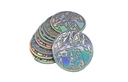 Lot of (10) Mega Charizard Metal Coin From UPC Exclusive Pokemon - Image 1