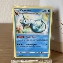 Pokemon Vaporeon SM-Cosmic Eclipse 42/236 Uncommon Regular Stage 1 110 HP - Image 1