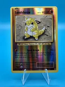 Pokemon TCG 2016 Sandshrew 54/108 Reverse Holo XY Evolutions LP - Image 1
