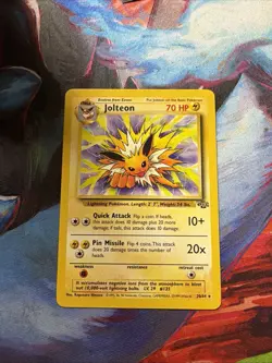Pokemon Vintage TCG Jolteon Jungle Non Holo Rare 1999 WotC - Image 1