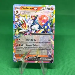 Cinderace ex 038/217 - Pokemon TCG Ascended Heroes Double Rare - NM - Image 1