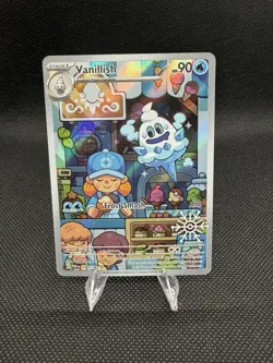 Pokemon TCG Vanillish 190/182 Illustration Rare Full Art Holo SV04: Paradox Rift - Image 1