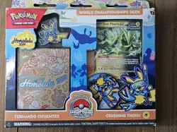 '24 Pokemon TCG World Championship Deck Crushing Thorn Fernando Cifuentes SEALED - Image 1